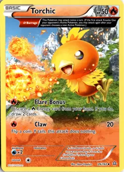 Torchic (Omega) 26/160 XY - Primal Clash Pokemon Card TCG - Image 1