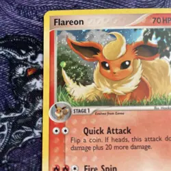 Flareon - 2/17 - Pokemon Pop Series 3 Holo Card SWIRL NM - Image 3