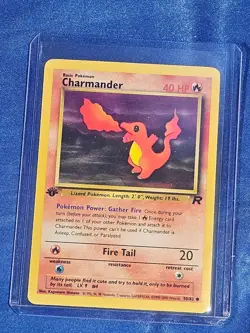 Team Rocket #50/82 Charmander 1st Edition Pokemon Card LP - Image 1