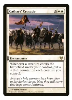 1x MTG Cathars' Crusade - Avacyn Restored! NM Mint! - Image 1