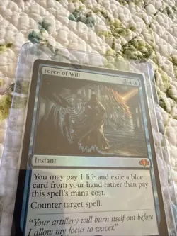 MTG Force Of Will Foil NM Dominaria - Image 2