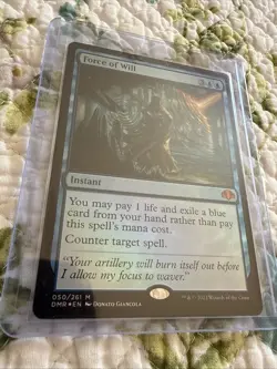 MTG Force Of Will Foil NM Dominaria - Image 3