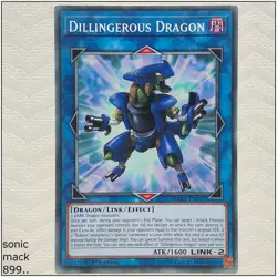 Dillingerous Dragon - DANE-EN041 - Common 1st Edition Yugioh - Image 1