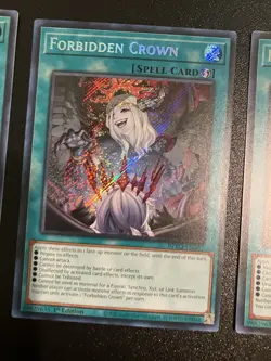 X3 Yugioh! Forbidden Crown BPRO-EN067 Burst Protocol Secret Rare 1st Edition NM - Image 3