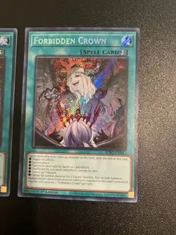 X3 Yugioh! Forbidden Crown BPRO-EN067 Burst Protocol Secret Rare 1st Edition NM - Image 4