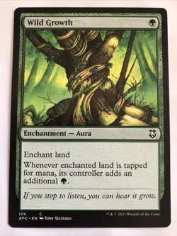 MTG Commander: Adventures in the Forgotten Realms Wild Growth 174 LP - Image 1