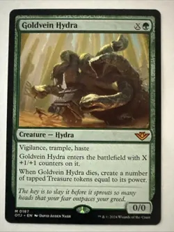 MTG Goldvein Hydra 0167 - NM - Mythic Outlaws of Thunder Junction OTJ - Image 1