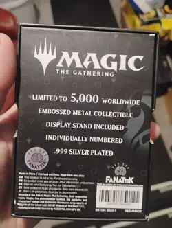 Magic The Gathering Ajani Goldmane Silver Plated Metal Card limited to 5000 No40 - Image 2