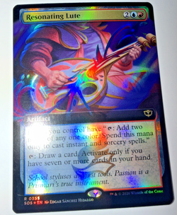MTG Resonating Lute Foil Extended Art 0355 Secrets of Strixhaven NM - Image 2