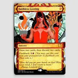 Faithless Looting - STA #38 Rare - NM / Mint Strixhaven Mystical Archive Single - Image 1