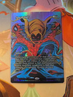 Saw in Half (Borderless) #21 (Foil) (NM) MAR Magic MTG - Image 1