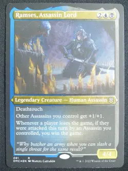 Ramses Assassin Lord Etched Foil - DMC - Mtg Card #1Z7 - Image 1