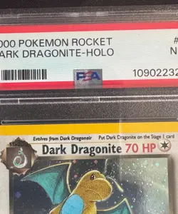 PSA 7 Dark Dragonite Holo - Ink Error - Team Rocket - 5/82 - Pokemon Card - Image 3