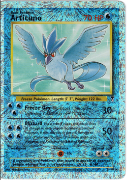 Articuno 2/110 Legendary Collection Reverse Holo Rare vintage Pokemon TCG DMG - Image 1
