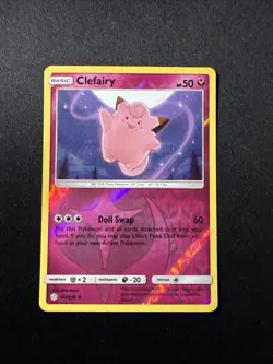 Clefairy 144/236 Uncommon Cosmic Eclipse Pokemon Reverse Holo Near Mint - Image 1