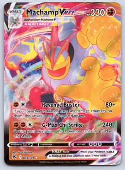 Machamp VMAX 073/189 Holo VMAX Rare Astral Radiance Pokemon 2022 MP - Image 1