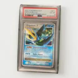 2007 Empoleon Lv X Pokemon Diamond & Pearl Black Star Promo LP Holo #DP11 - Image 1