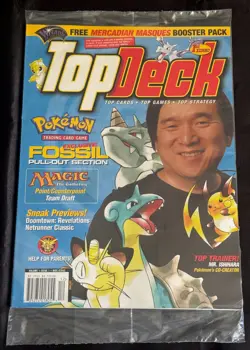 Top Deck Magazine - Volume 1 Issue 1 - Sealed - Pokemon Kabuto Promo Card Gold W - Image 2