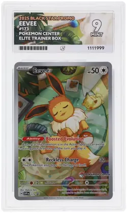 Pokemon Center Eevee Promo SVP173 Stamped Prismatic Evolution ACE 9 MINT - Image 1