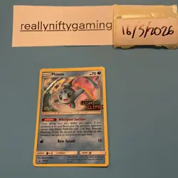 Pokemon Card Phione - (Prerelease) [Staff] Holo MP SM Promos SM220 - Image 1