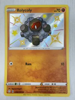 Rolycoly SV067/SV122 Shining Fates Shiny Vault Baby Shiny Holo Rare Pokemon NM - Image 1