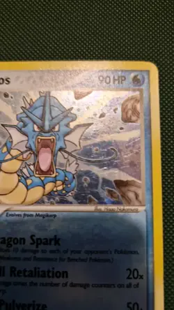 SPECIAL PRICE, TODAY ONLY!! RARE SWIRL Pokemon Gyarados EX Deoxys 8/107 NM/LP - Image 2