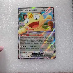 Meowth ex 062/088 Double Rare Perfect Order Pokemon Holo Near Mint - Image 2