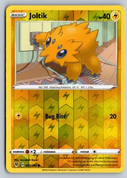 Joltik 055/185 Common Vivid Voltage Pokemon Reverse Holo Near Mint - Image 1