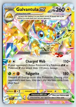Galvantula ex 51/142 Double Rare Stellar Crown Pokemon Near Mint - Image 1