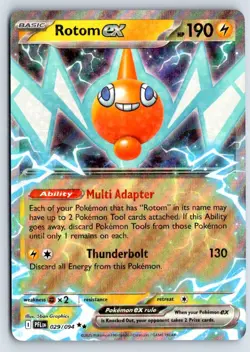 Rotom ex 029/094 Double Rare Phantasmal Flames Pokemon Near Mint - Image 1