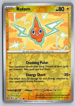 Rotom 061/191 Common Surging Sparks Pokemon Reverse Holo Near Mint - Image 1