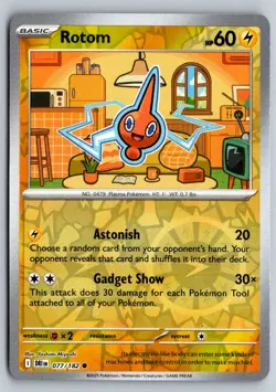 Rotom 077/182 Common Destined Rivals Pokemon Reverse Holo Near Mint - Image 1