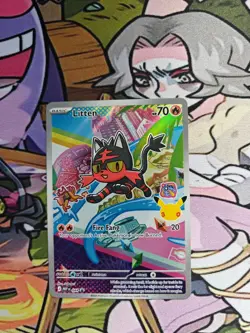 Pokemon 🍀TCG First Partner🍀Illustration Collection Series 1 Gen 7 Starters Set - Image 4