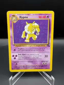 Hypno 23/62 LP Fossil Regular Rare Unlimited Pokemon TCG Card - Image 1