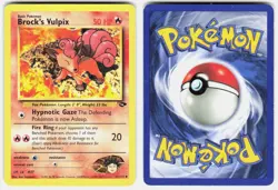Brock's Vulpix 37/132 Uncommon Gym Challenge Pokemon Unlimited Lightly Played - Image 1