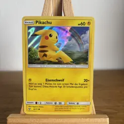 Pokemon TCG Pikachu 28/73 Shining Legends Holo NM - Image 1