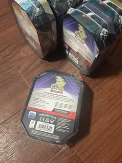 Lot of 6 Triple Whammy Collector Sealed Tin Set Pokemon TCG (18 Booster Packs) - Image 3