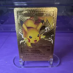 Pokemon Pikachu V Gold Foil Card - Image 1