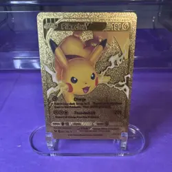 Pokemon Pikachu V Gold Foil Card - Image 3