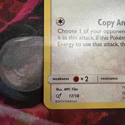 Ditto 17/18 Holo Rare Sun & Moon Detective Pikachu Set Pokemon Card 2019 NM/LP - Image 2