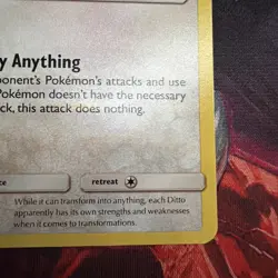 Ditto 17/18 Holo Rare Sun & Moon Detective Pikachu Set Pokemon Card 2019 NM/LP - Image 3