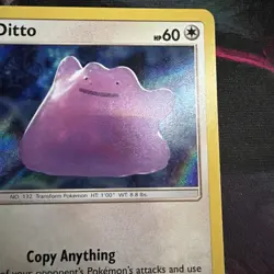 Ditto 17/18 Holo Rare Sun & Moon Detective Pikachu Set Pokemon Card 2019 NM/LP - Image 5