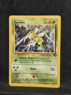Vintage Pokemon TCG - Jungle - Unlimited Scyther 26/64 Regular: NM-/LP+ - Image 1