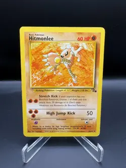 Pokemon Hitmonlee Fossil Unlimited 22/62 LP+ - Image 1
