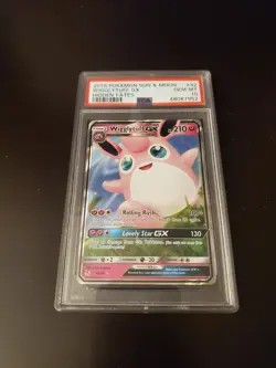 Pokemon Wigglytuff Gx Hidden Fates Psa 10 - Image 1