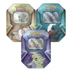 Lot of 3 Triple Whammy Collector Factory Sealed Tins Darkrai Tyranitar Slaking - Image 1