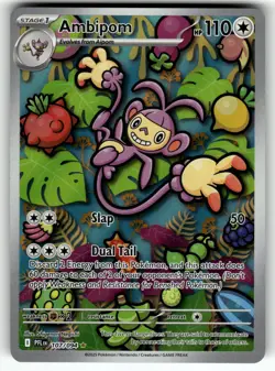 Ambipom 107/094 Illustration Rare Phantasmal Flames Pokemon Near Mint - Image 1