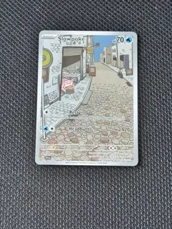 Pokemon TCG Slowpoke Scarlet & Violet 204/198 Illustration Rare Full Art Holo - Image 1