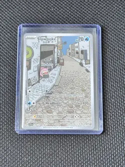 Pokemon TCG Slowpoke Scarlet & Violet 204/198 Illustration Rare Full Art Holo - Image 3