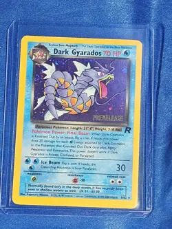 2000 Classic - Team Rocket Dark Gyarados PreRelease Foil Stage 1/Rare Holo #8 - Image 2